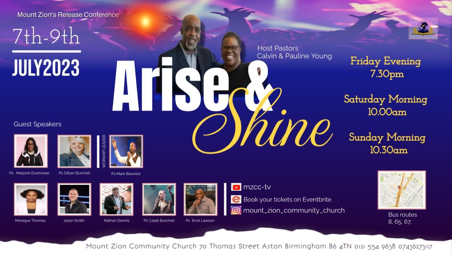 Arise and Shine Conference – Mount Zion Community Church | Birmingham ...